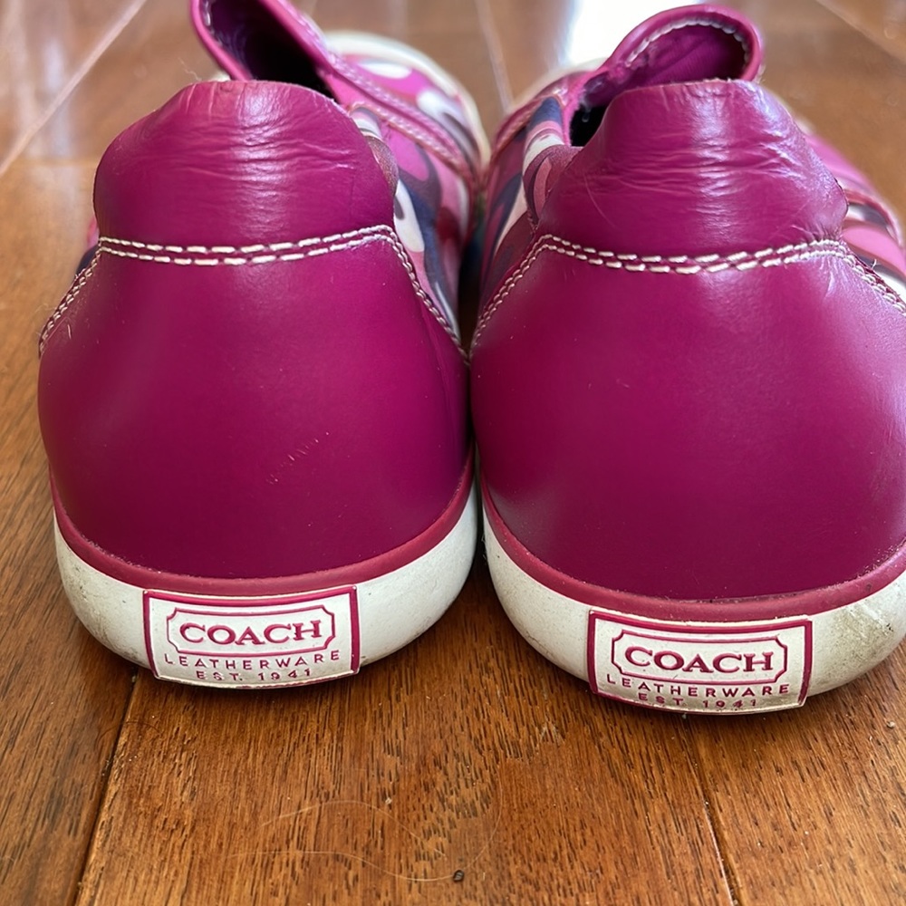 Vintage Coach slip on sneakers - Picture 2 of 5
